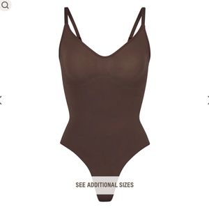SKIMS Sculpting Thong Bodysuit  - Cocoa